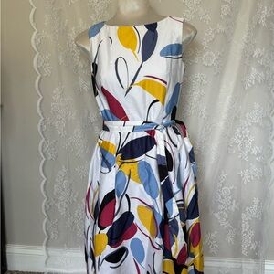 Anne Klein Abstract Sleeveless Dress